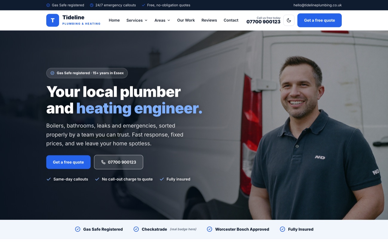 Plumber website